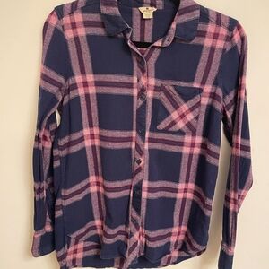 Woolrich Womens Small Plaid Flannel Shirt